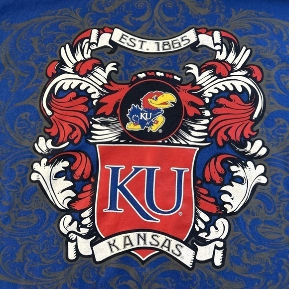 Kansas KU Men’s Medium Champs T Shirt - Picture 2 of 5